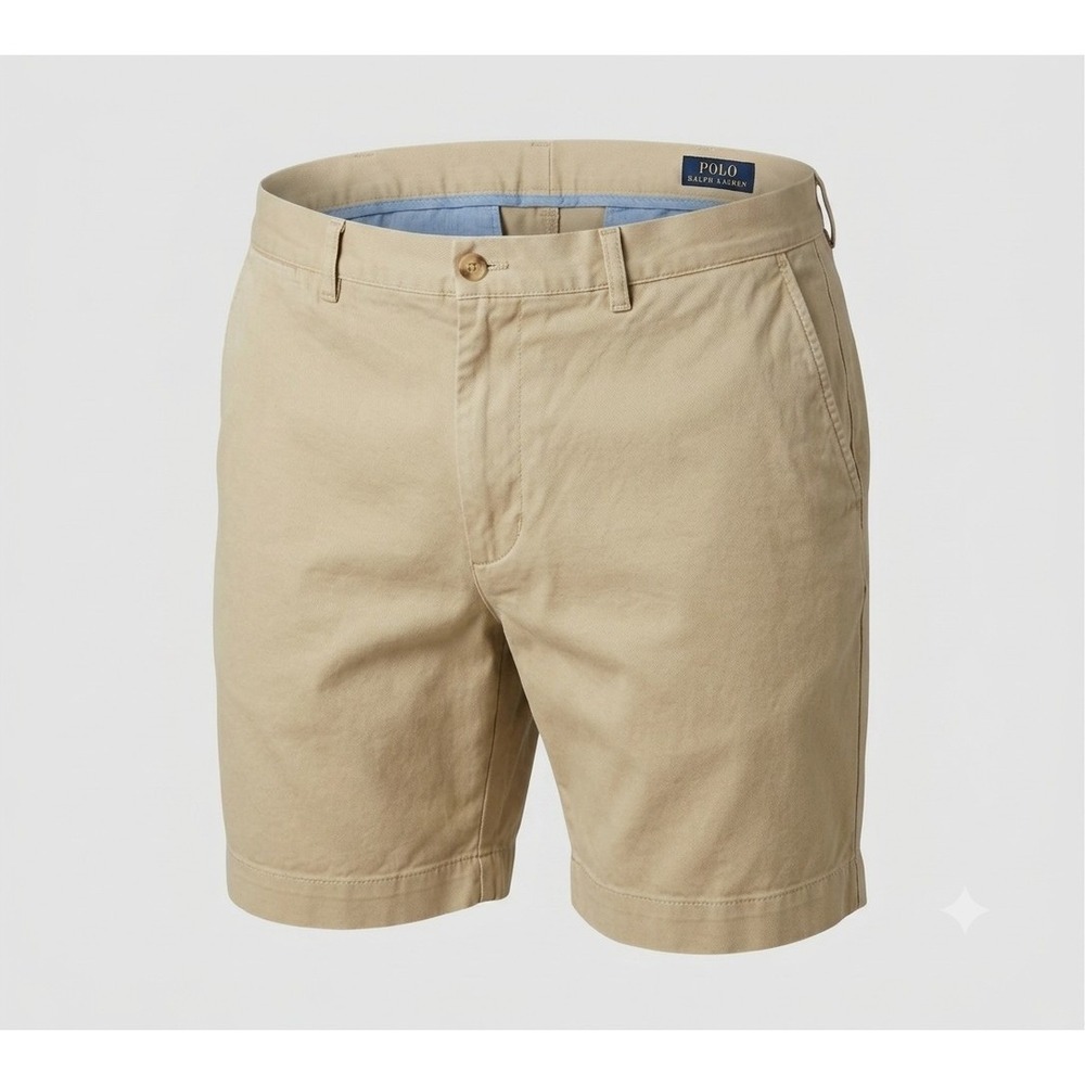 Polo Ralph Lauren Men's Khaki Color Casual Chino Shorts. Size 38
